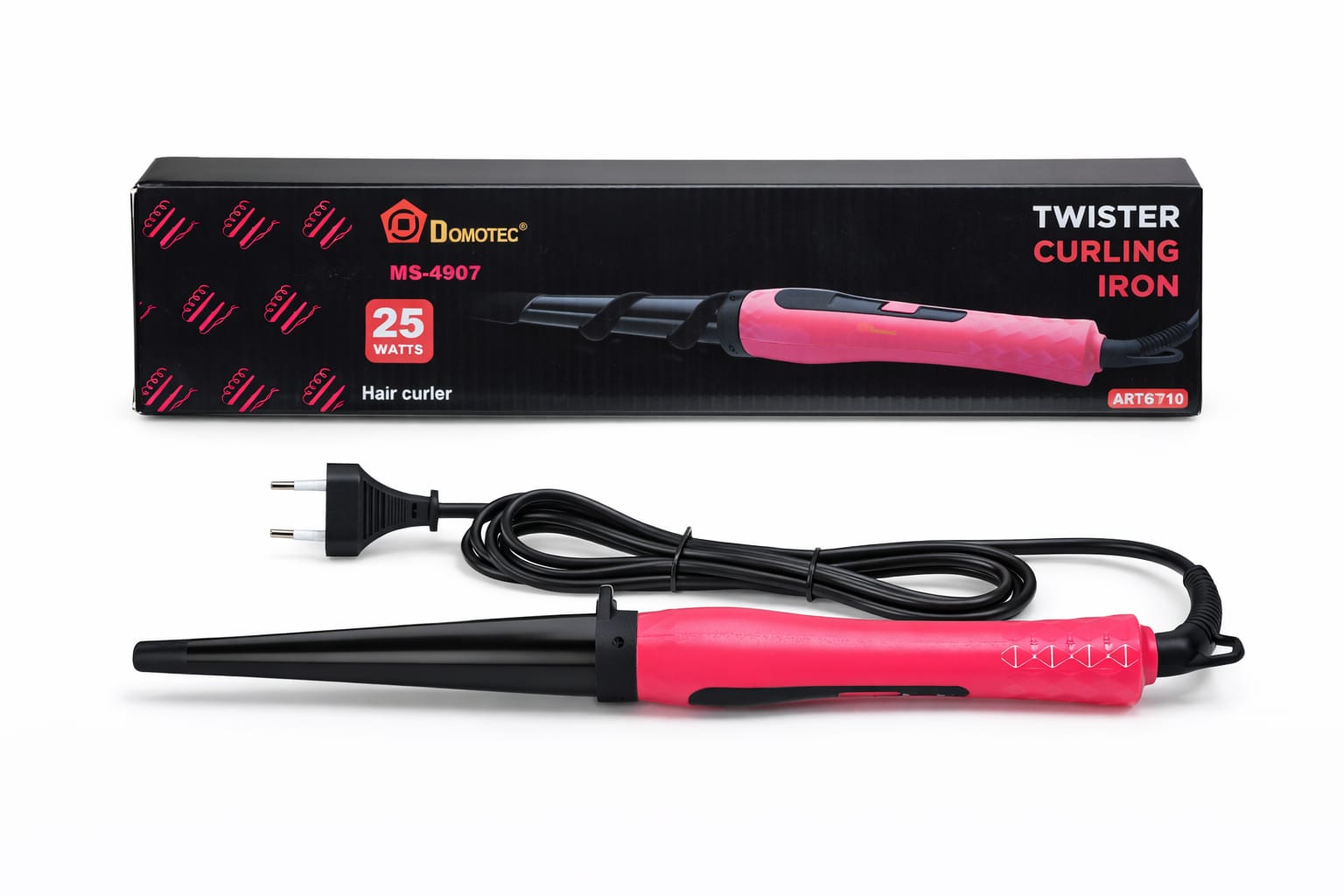 DOMOTEC Lockenstab MS-4907 Twister Curling Iron 25W